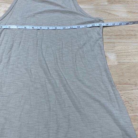 Standard James Perse NWT Scoop Back Tank Dress Size 1 US Small Tan Burnout - Picture 5 of 10